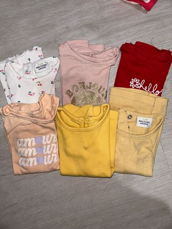 Lots de tee-shirt bébé fille