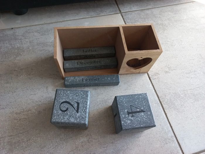 Calendrier avec cubes mobiles - photo numéro 3
