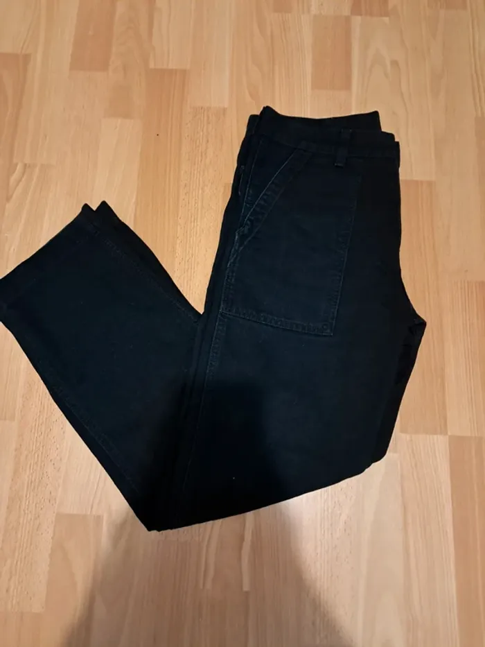 Pantalon Carhartt noir – coupe droite – homme