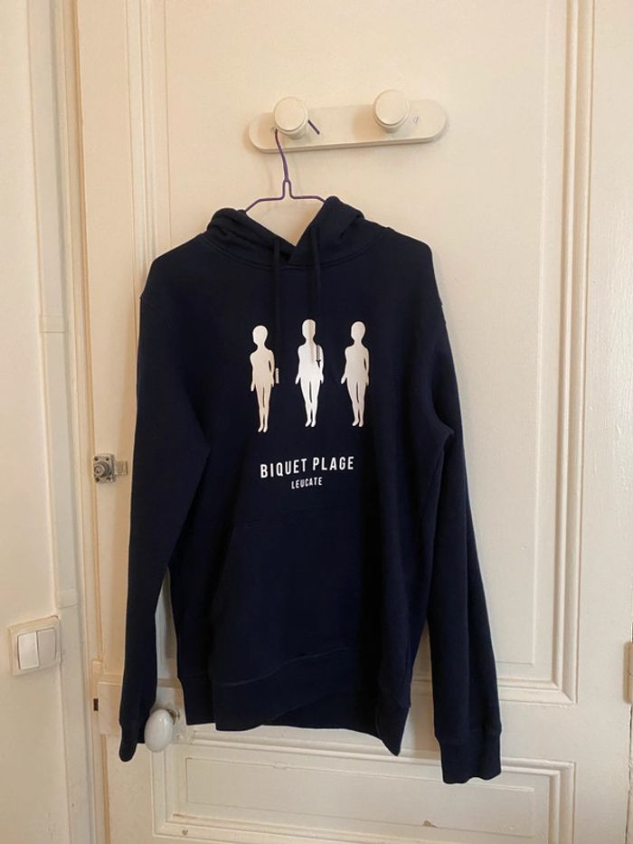 Sweat-shirt à capuche Biquet Plage – Leucate (Unisexe – Taille S) - photo numéro 2