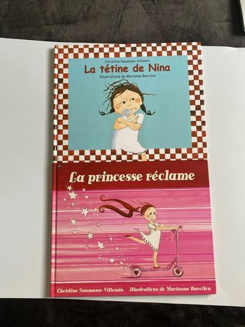 lot de deux livres nina de christine, Naumann-Villemin