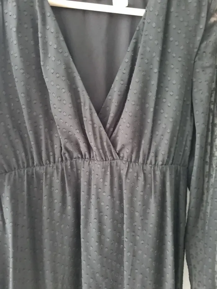 Robe plumetis noire - photo numéro 5