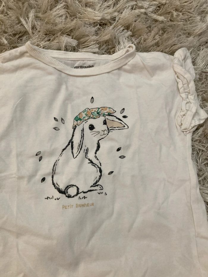 T-shirt lapin 3 ans - photo numéro 2