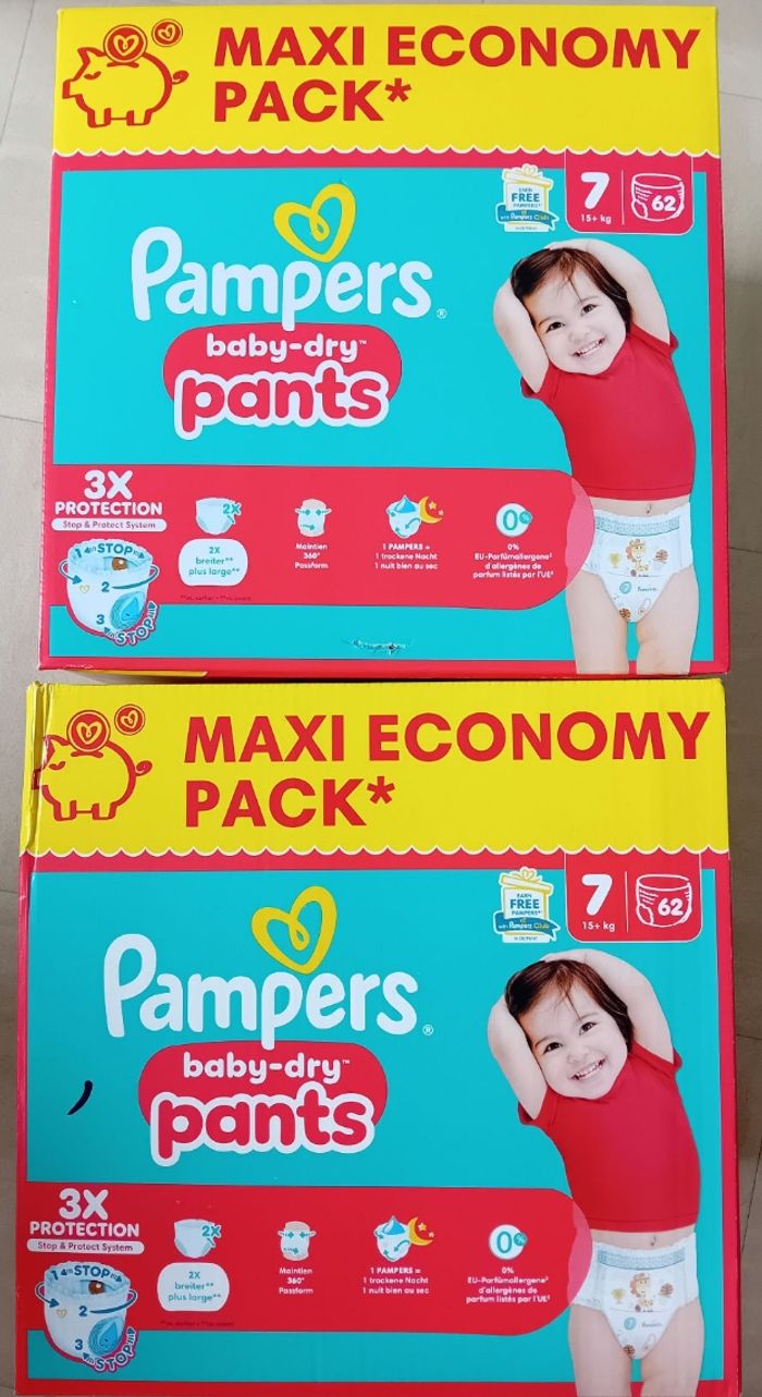 2 pampers baby dry pants T7.