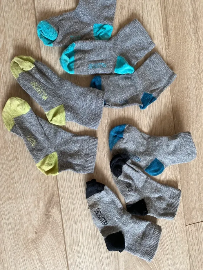 Lot de 4 paires de chaussettes grises Orchestra Taille 24/26 - photo numéro 2