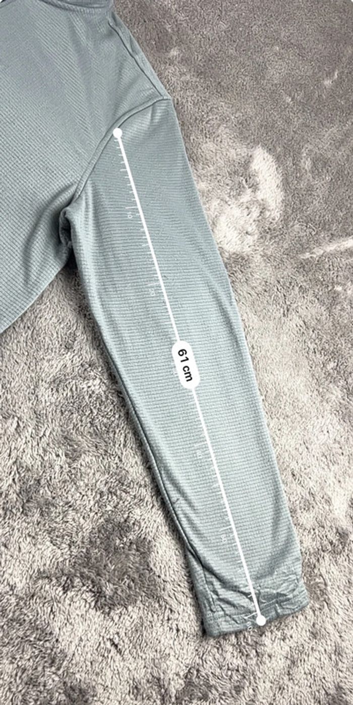 Pull de sport Starter quart zip gris – Taille M - photo numéro 5