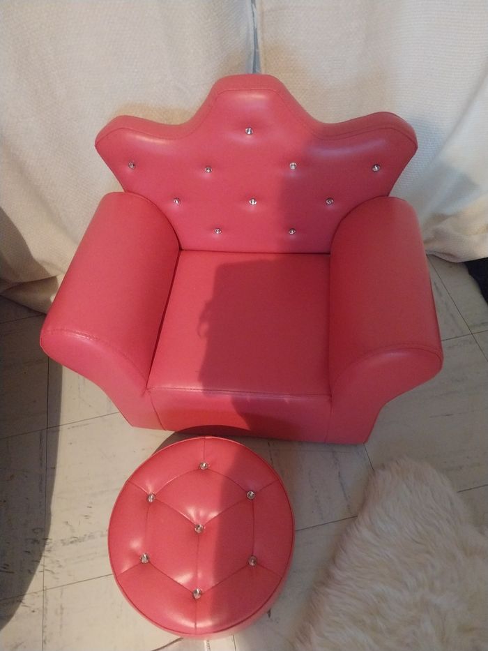 Canapé et pouff princesse - photo numéro 5