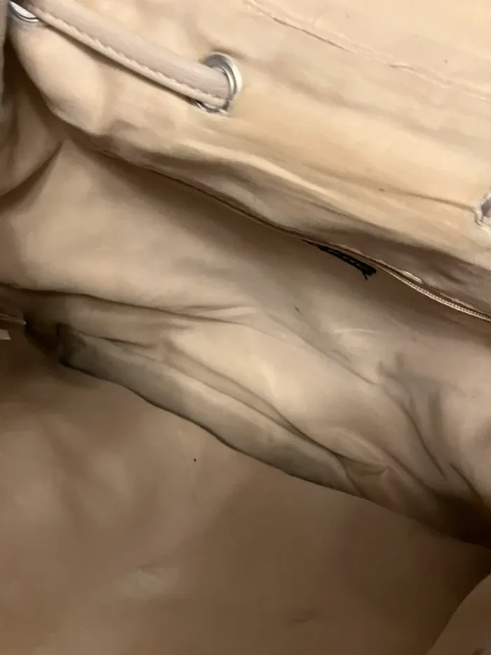 Sac à dos Atmosphere beige en simili cuir – tendance et fonctionnel - photo numéro 9