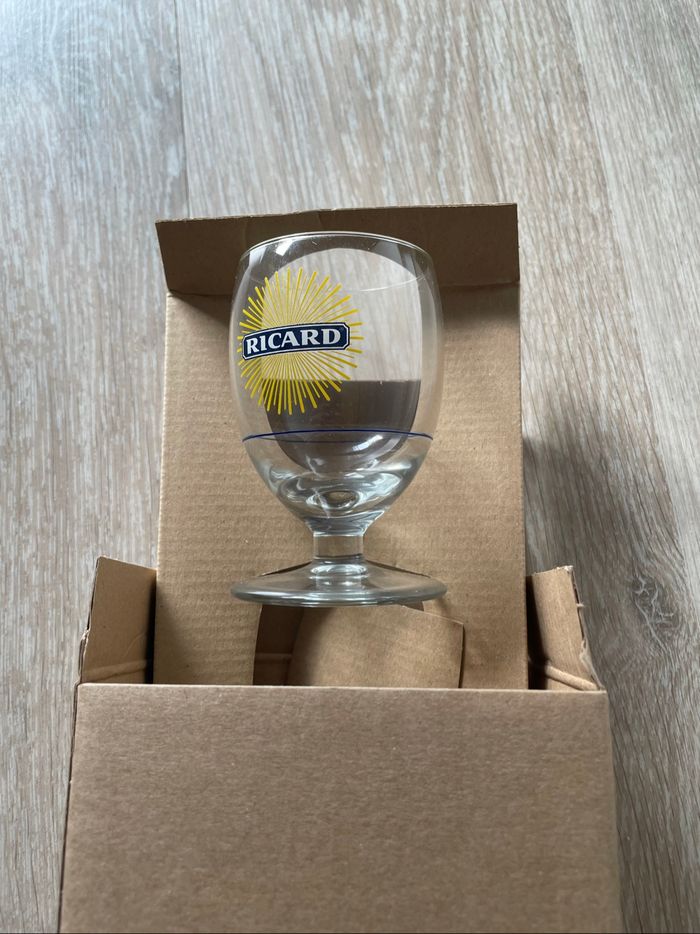 Lot 2 verres Ricard 17 cl neuf dans son emballage d origine - photo numéro 2