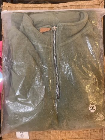 👕 Sweat-shirt polaire col montant – mixte adulte – taille XXL – neuf – vert clair