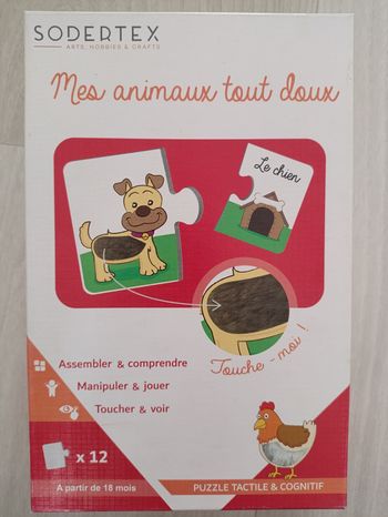 Jeu Sodertex puzzle tactile et cognitif