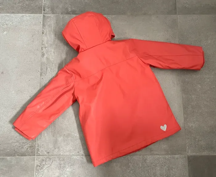 Imperméable/Veste de pluie « Milla Star » corail taille 98 cm - photo numéro 8