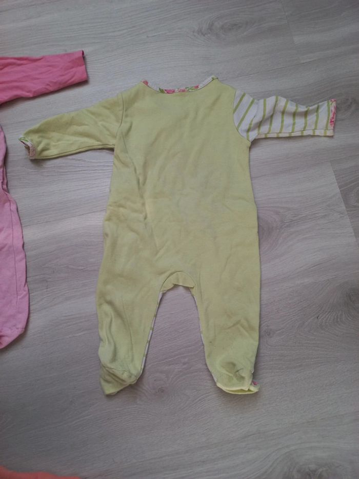 Lot de 3 pyjamas en coton fille 6 mois Kimbaloo - photo numéro 5