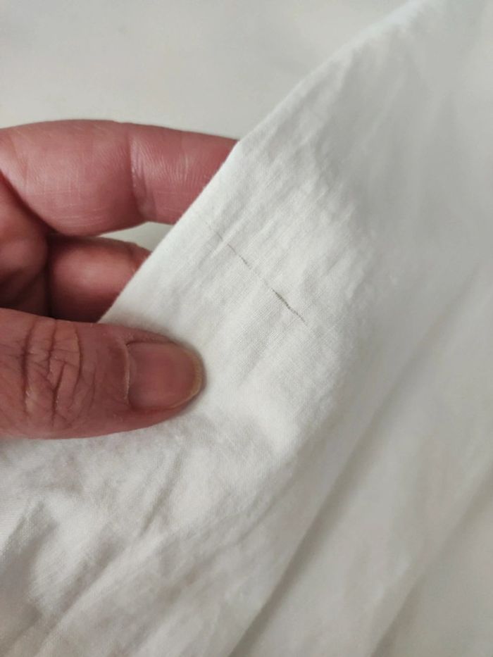 Chemise blanche brodée ancienne - photo numéro 10