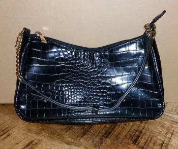 Sac à main style croco