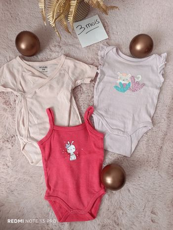 Lot bodies panthère Gémo , princesse lapin pat et ripaton, et kiabi