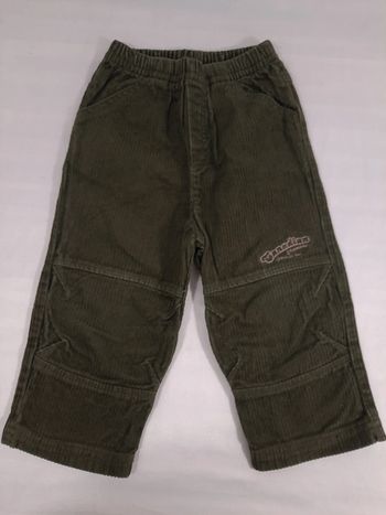 Pantalons velours, grain de blé,  18 mois