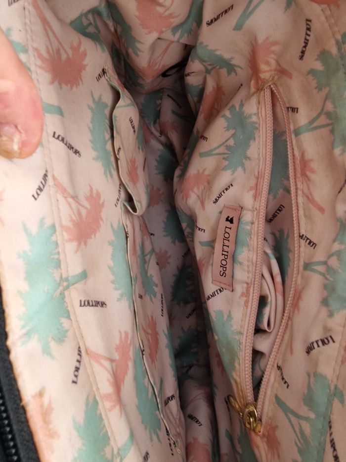 Sac à main lollipos gris et noir - photo numéro 3