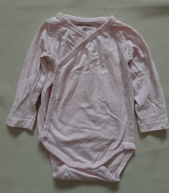 body manches longues rose fille - Gémo - 9 mois - photo numéro 2