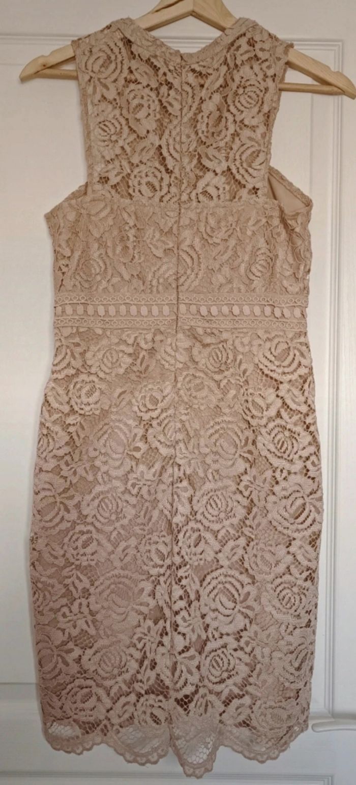 Robe Courte Sans Manches Beige/Rosé Boohoo Femme - photo numéro 2