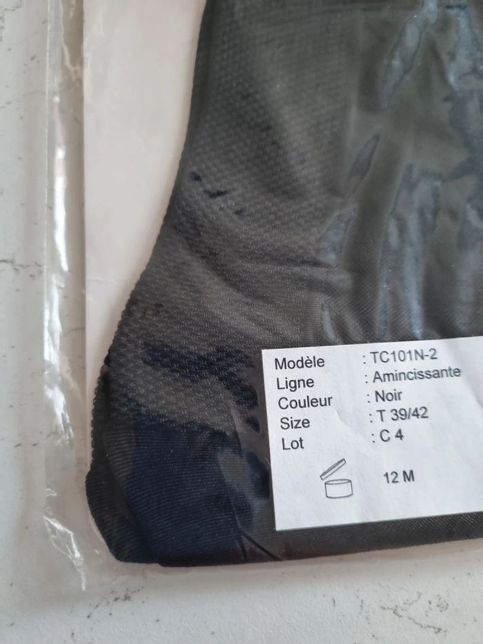Paire de Mi-bas noir amincissant - photo numéro 2