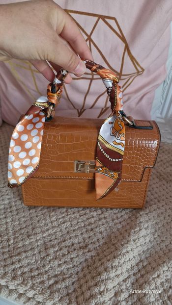 Petit sac à main marron