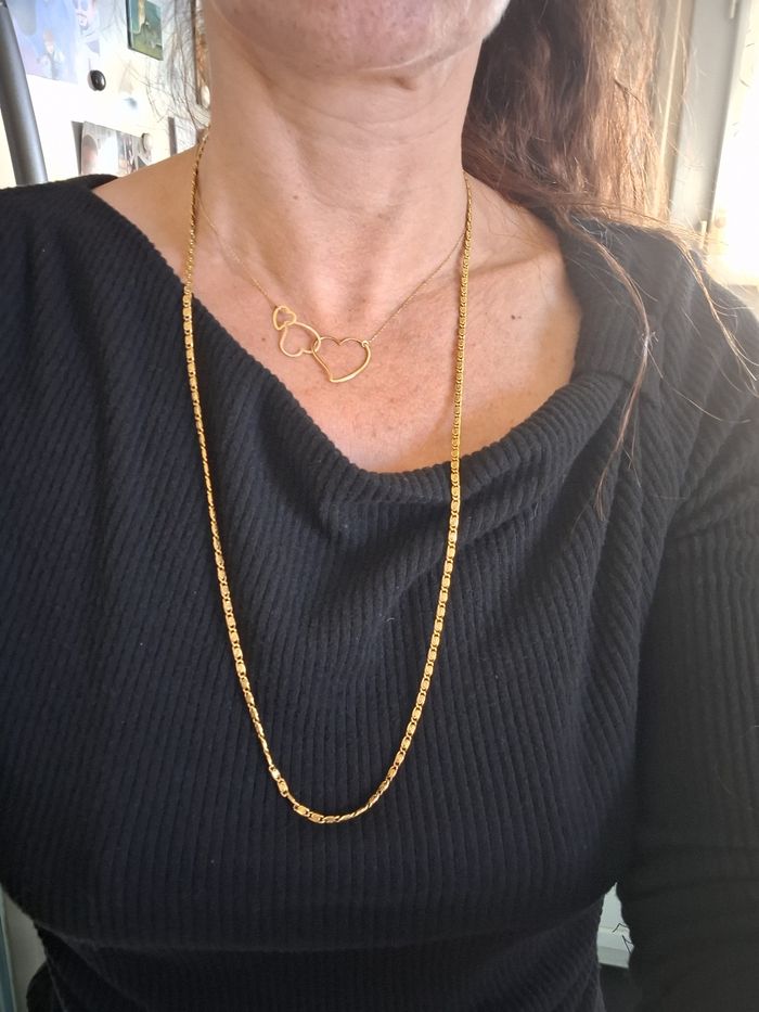 Chaine en or lamine 72 cm - photo numéro 5