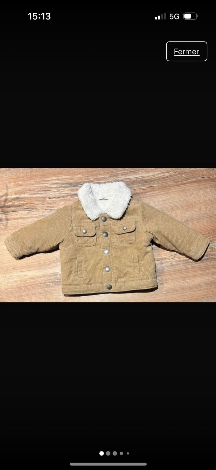 Veste velours côtelé