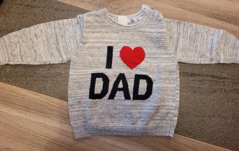 Pull i love dad - H&M 6 mois