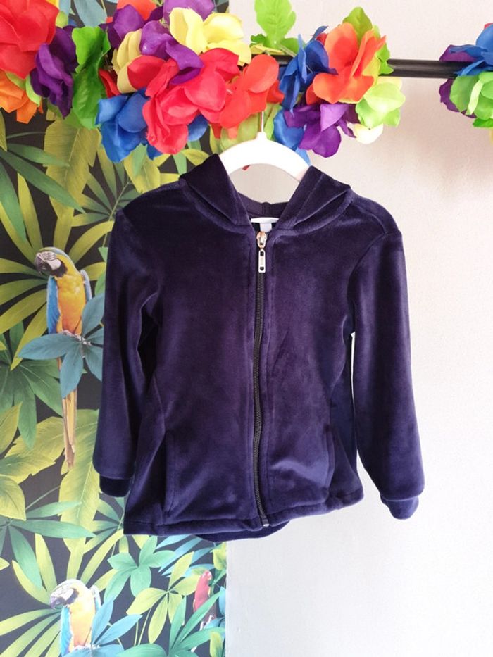Veste velours fille