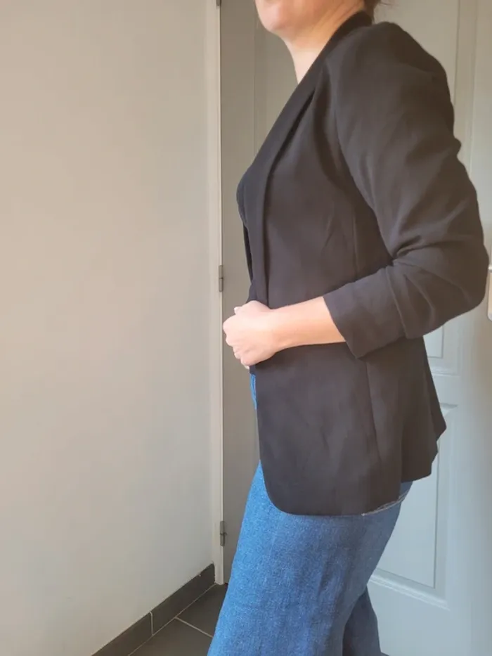 Veste blazer tailleur 36 taille S noir - photo numéro 4