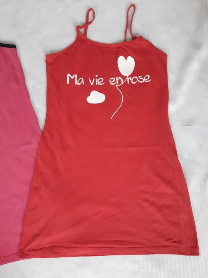 Lot de 2 chemises de nuit à bretelles - photo numéro 2