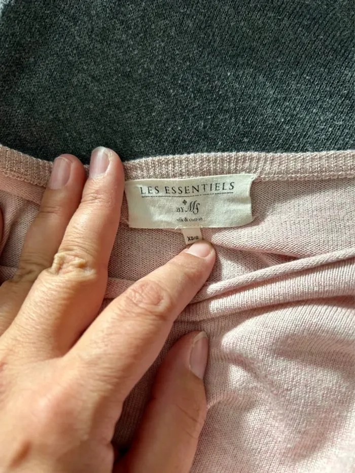 Blouse les Essentiels rose XS-S - photo numéro 7