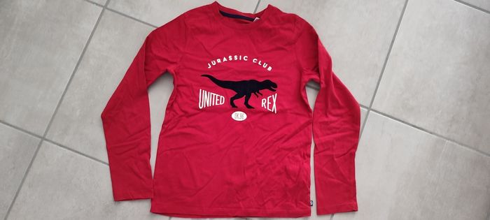 T-shirt rouge dino 10A