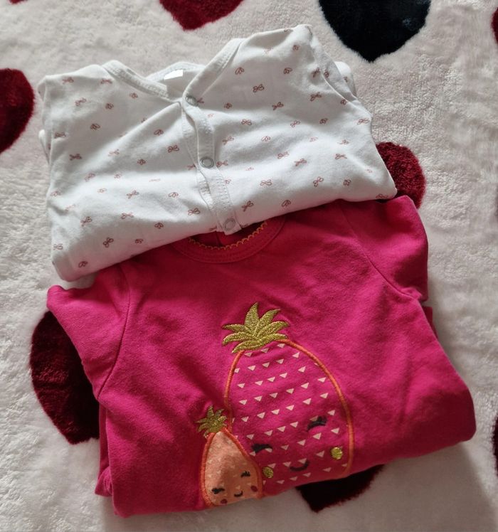 Lot pyjamas en coton 1 mois
