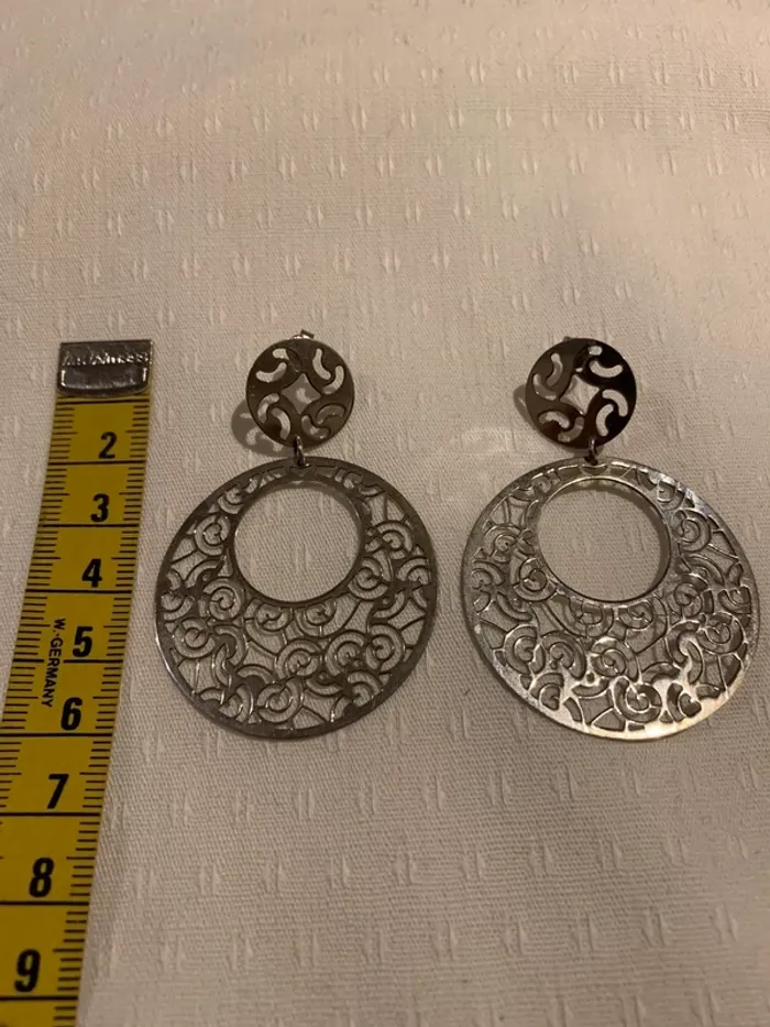 Boucles d’oreilles en acier - photo numéro 2