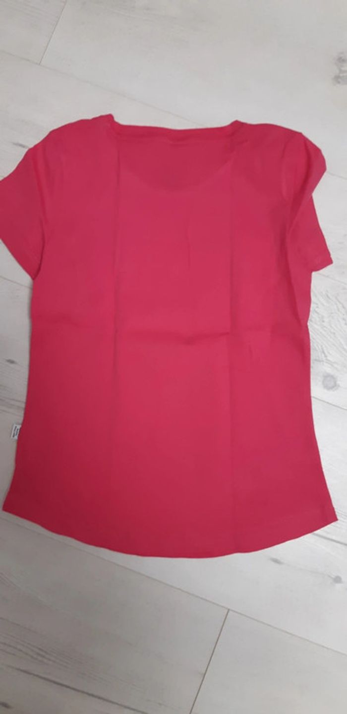 T-shirt fille Puma rose 8 ans - photo numéro 2