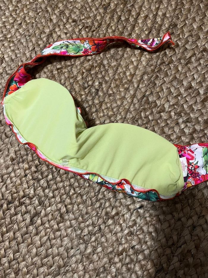 Haut de maillot de bain bustier fleuri - photo numéro 2