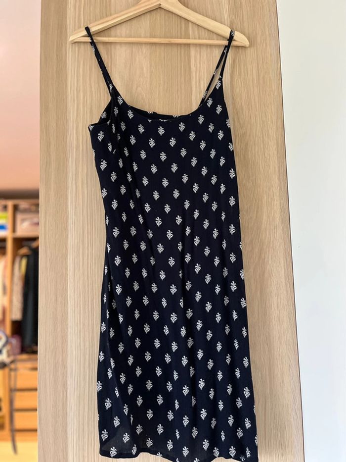 Robe à fines brides bleue