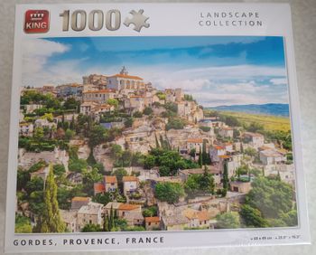 KING, Puzzle Neuf 1000 Pièces Gordes Provence en France, KING55981