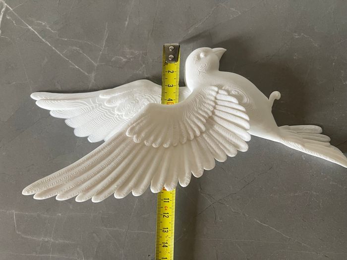 Oiseau Décoratif - Tourterelle Blanche - photo numéro 3