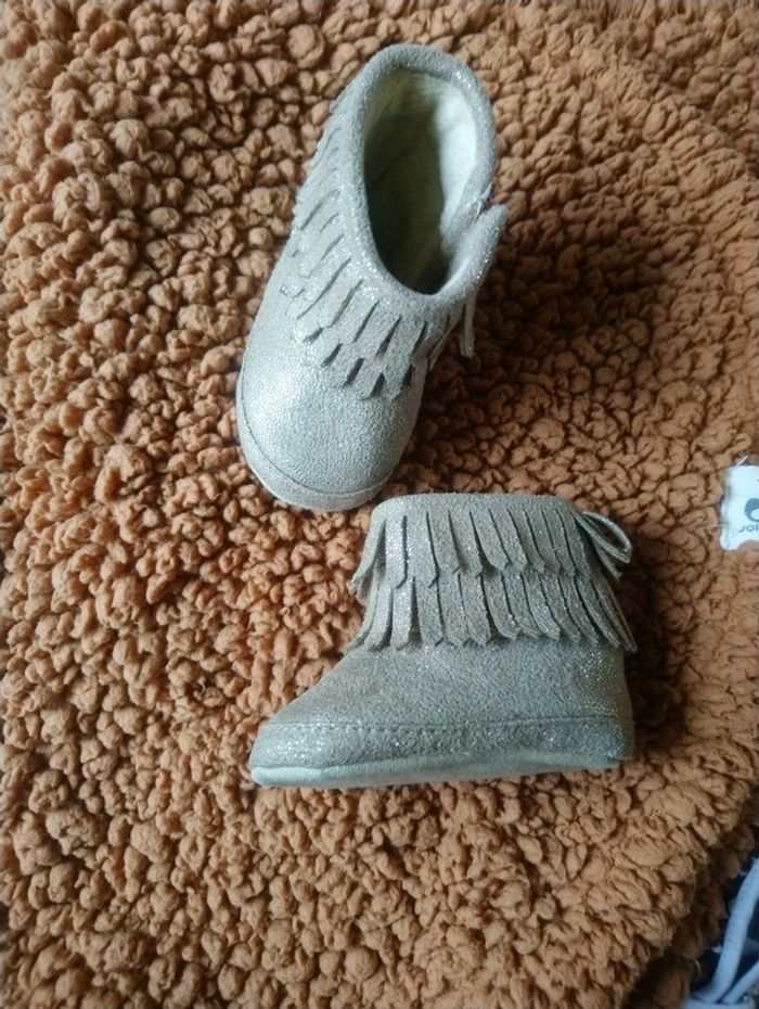 Bottines bébé doré (Gemo) - photo numéro 2