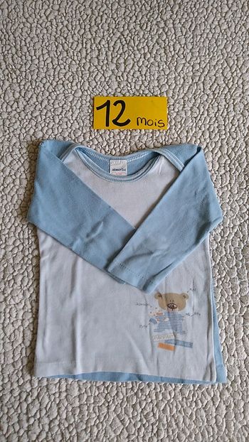 Tee-shirt Absorba manches longues 12 M