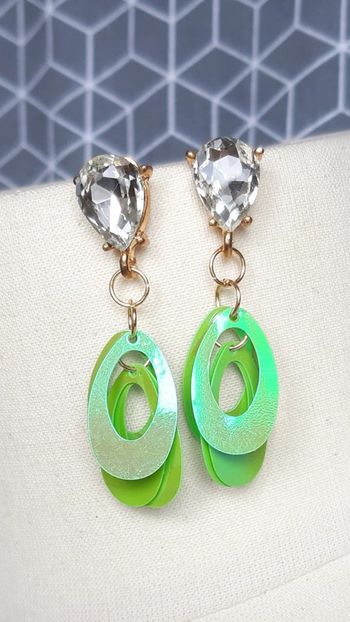 🟡 Boucles d'oreilles fantaisie. #alexegbijoux