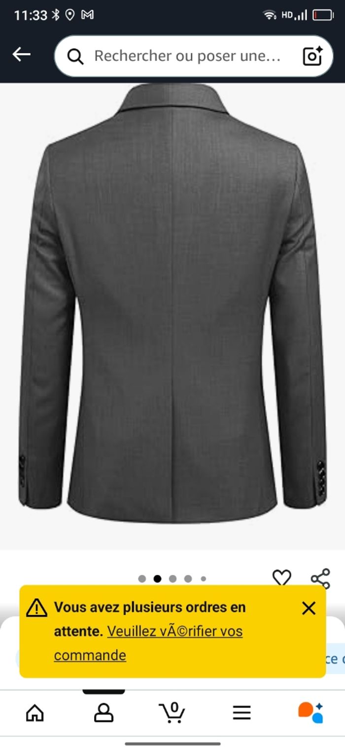 Costume gris neuf xl - photo numéro 5
