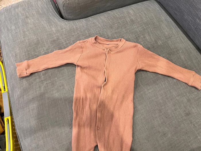 Lot de 2 pyjama beige et marron 86 cm 18 mois - photo numéro 8