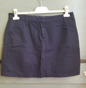 Jupe courte droite en coton