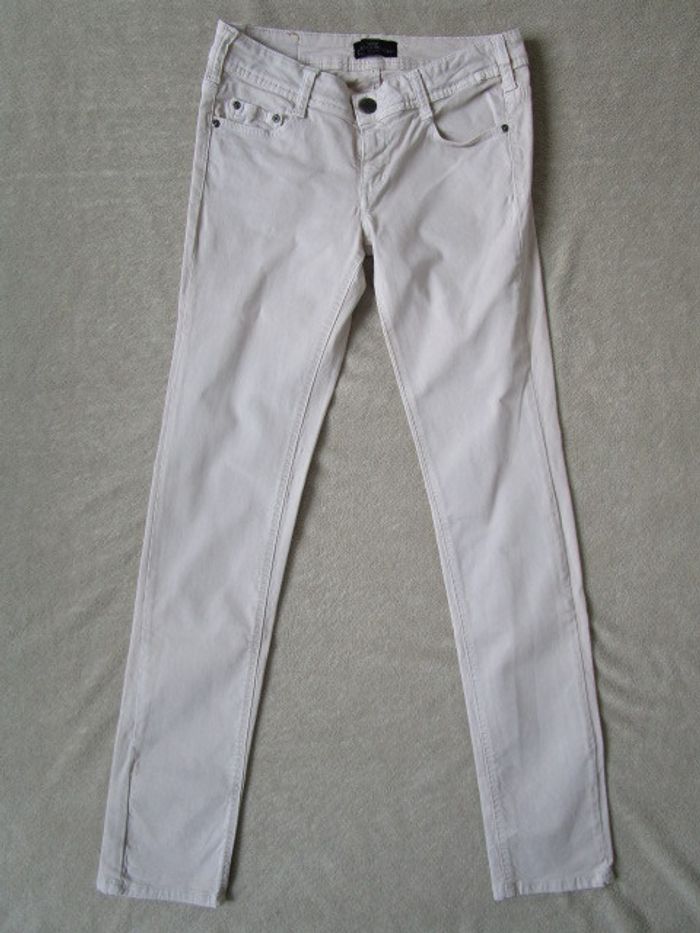 Pantalon slim beige Cimarron 39 TBE - photo numéro 2