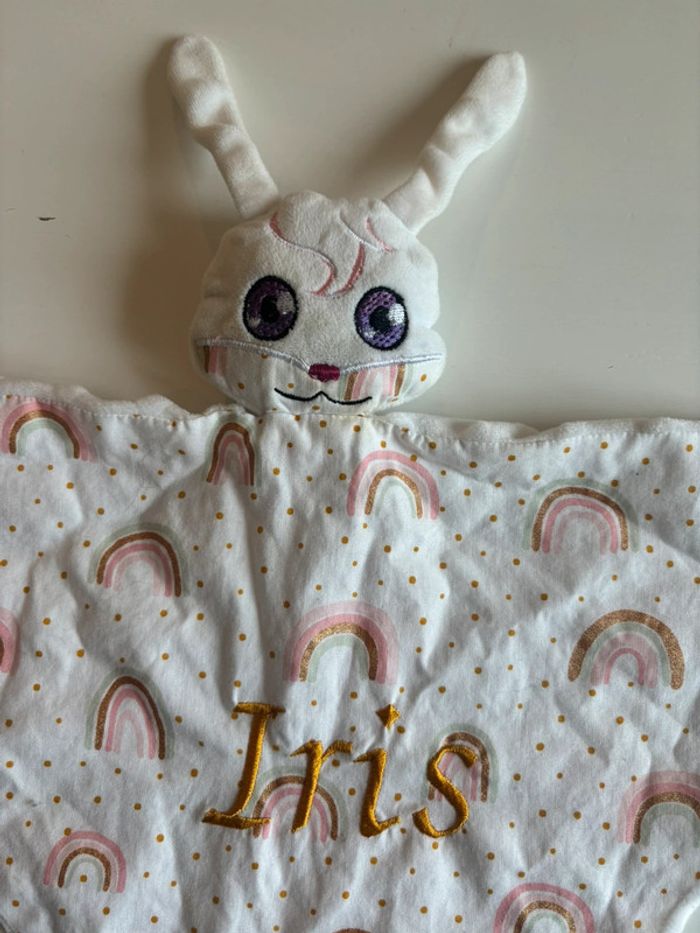 Doudou lapin Iris personnalisée - photo numéro 2