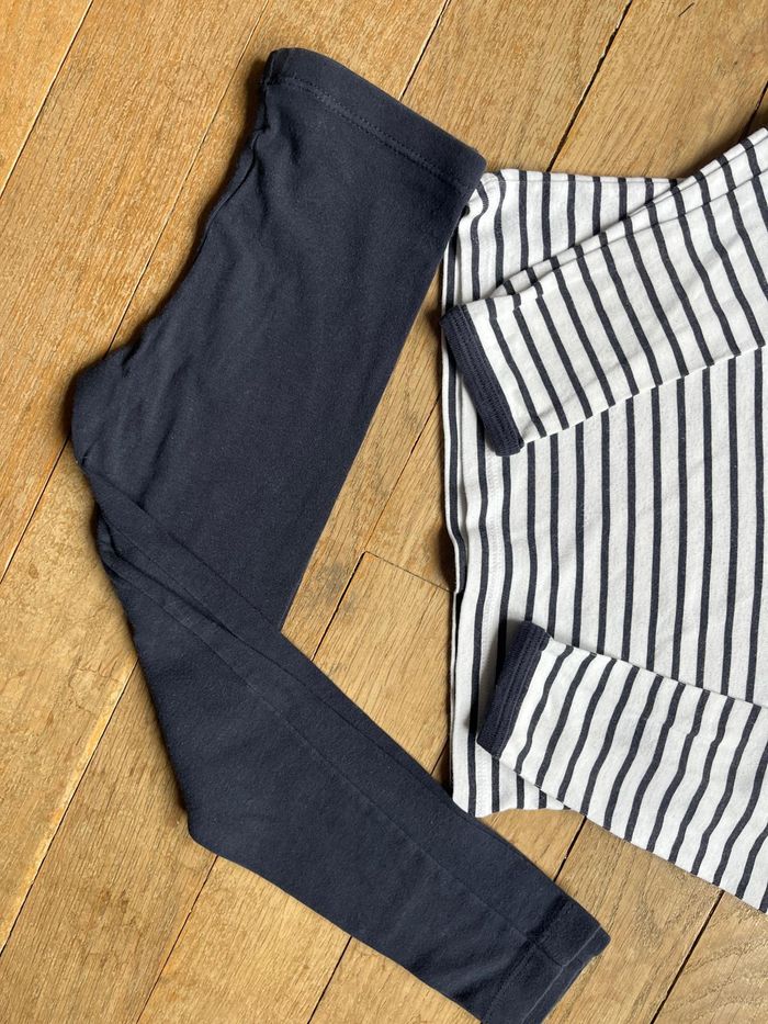 Pyjama marine et blanc Petit Bateau 4 ans - photo numéro 5